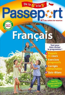 Passeport - Français - De la 6e à la 5e - Cahier de vacances 2024