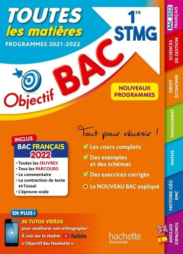 Objectif Bac - 1re STMG Toutes les matières, BAC 2022