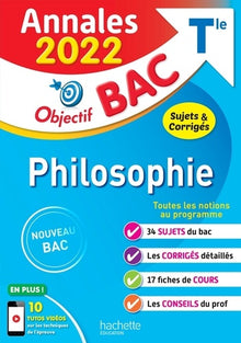Annales Objectif BAC 2022 Philosophie