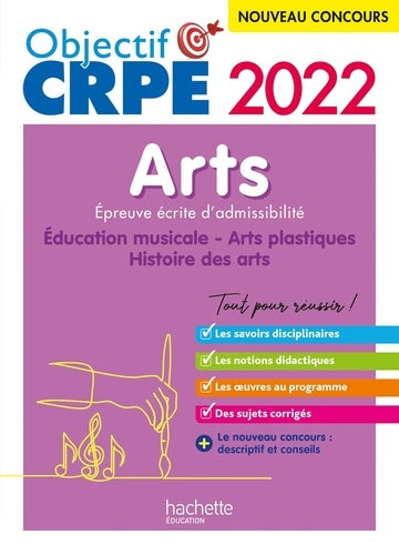Objectif CRPE 2022 - Arts - Epreuve écrite d'admissibilité