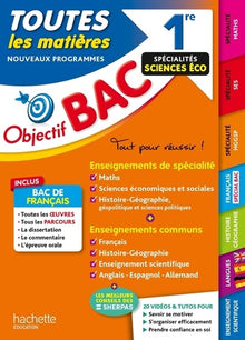 Objectif BAC 2025 - 1re Spécialités sciences éco