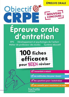 Objectif CRPE 2025 - Épreuve orale d'entretien