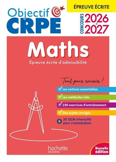 Objectif CRPE 2026-2027 - Maths - épreuve écrite d'admissibilité M2/L3