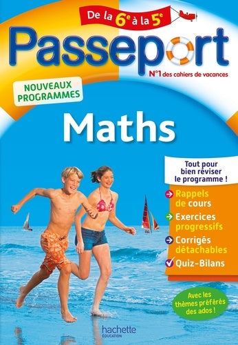 Passeport - Maths de la 6e à la 5e - Cahier de vacances 2021