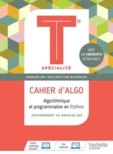 Cahier d'Algo Mathématiques terminales spécialité
