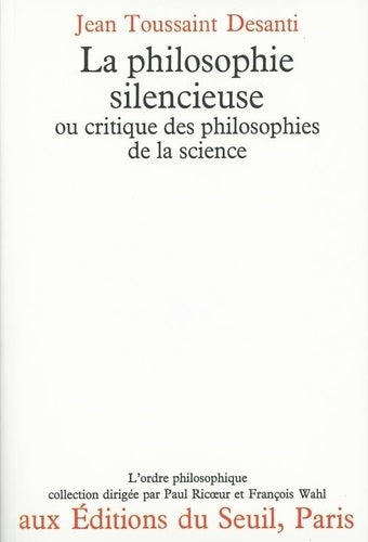 La philosophie silencieuse