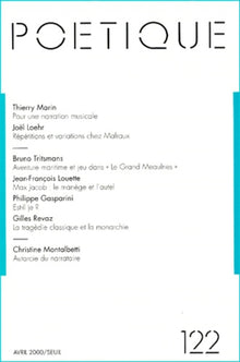 Poétique, n° 122