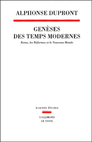 Genèses des temps modernes