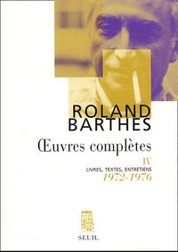 Oeuvres complètes (1972-1976)