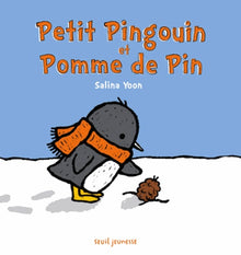 Petit pingouin et pomme de pin