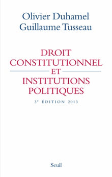 Droit constitutionnel et institutions politiques