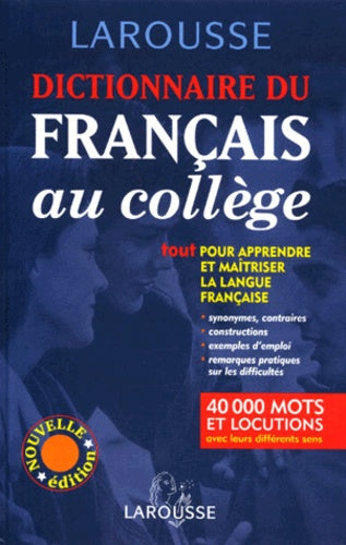 Dictionnaire français collège
