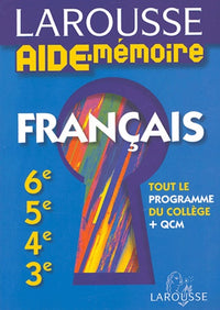 Français: 6e, 5e, 4e, 3e