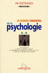 Coffret 2 volumes : dictionnaire fondamental de la psychologie