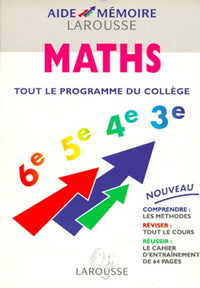 Maths tout le programme du collège