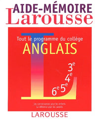 Aide-mémoire anglais, tout le programme du collège
