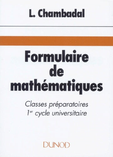 Formulaire de mathématiques