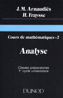 Cours de mathematiques, tome 2, Analyse