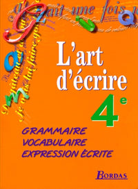 4e. Grammaire, vocabulaire, expression écrite