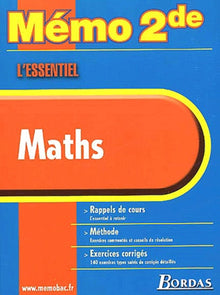 Memo Essentiel Maths 2nde