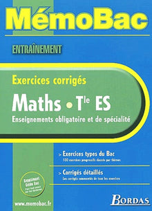 Memo Entrainement Maths Term ES
