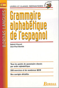 Grammaire alphabétique : Espagnol