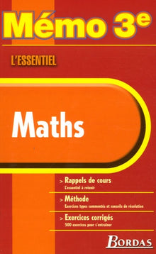 Memo essentiel maths 3e