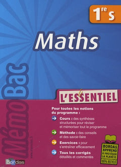 MEMOBAC ESSENTIEL MATHS 1RE S