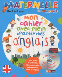Mon cahier avec plein d'activités d'anglais