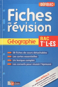 Géographie Tles L-ES: Fiches de révision