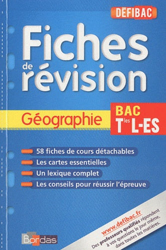Géographie Tles L-ES: Fiches de révision
