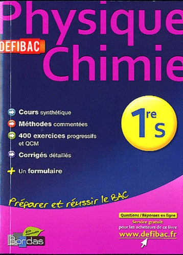 DEFIBAC PHYSIQUE-CHIMIE 1RE S