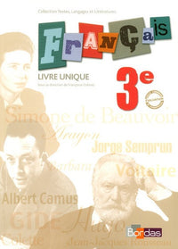 Textes, langages et littératures 3e Livre unique