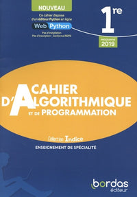Indice 1re voie générale - Cahier d'Algorithmique et de Programmation