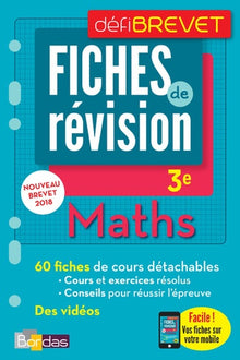 Defibrevet - fiches de révision - maths 3e