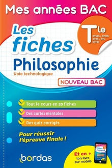 Les fiches Philosophie Terminale voie Technologique
