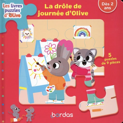 Les livres-puzzles Olive - La drôle de journée d'Olive
