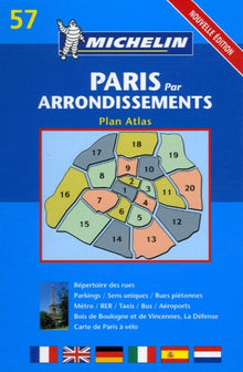 Plan de ville : Paris par arrondissements, numéro 57