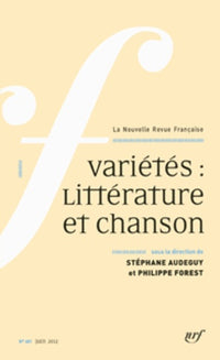 Variétés : littérature et chanson