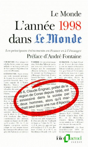 L'année 1998 dans "Le Monde"