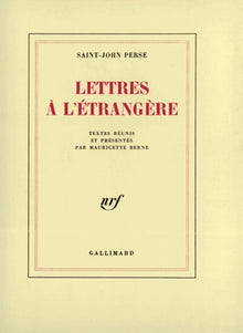 Lettres à l'étrangère