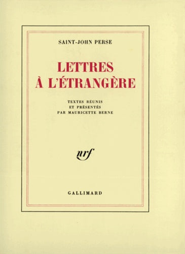 Lettres à l'étrangère