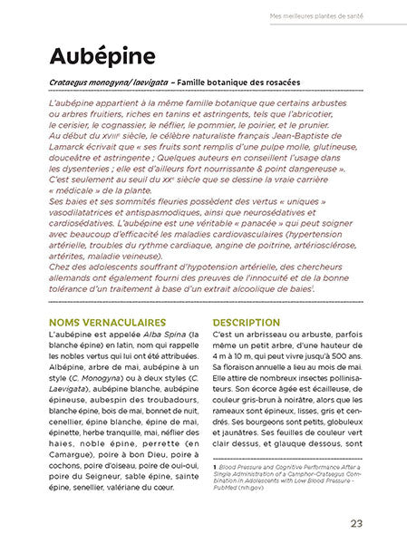 Mes meilleures plantes de santé