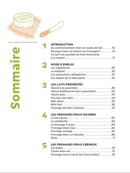 Fromages et laitages naturels faits maison