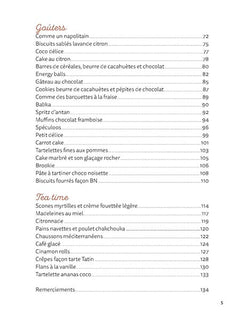 Petits déjeuners, goûters, tea time