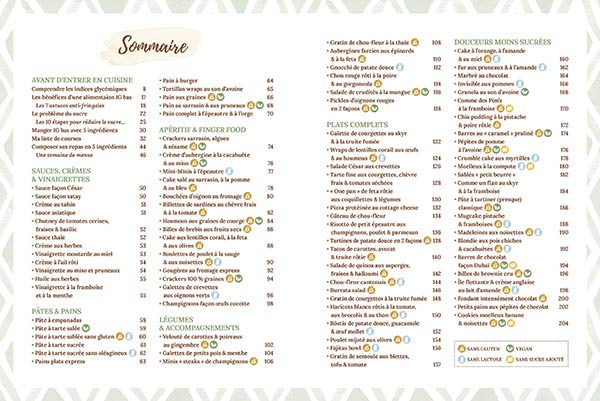 Mes recettes IG bas en 5 ingrédients max !