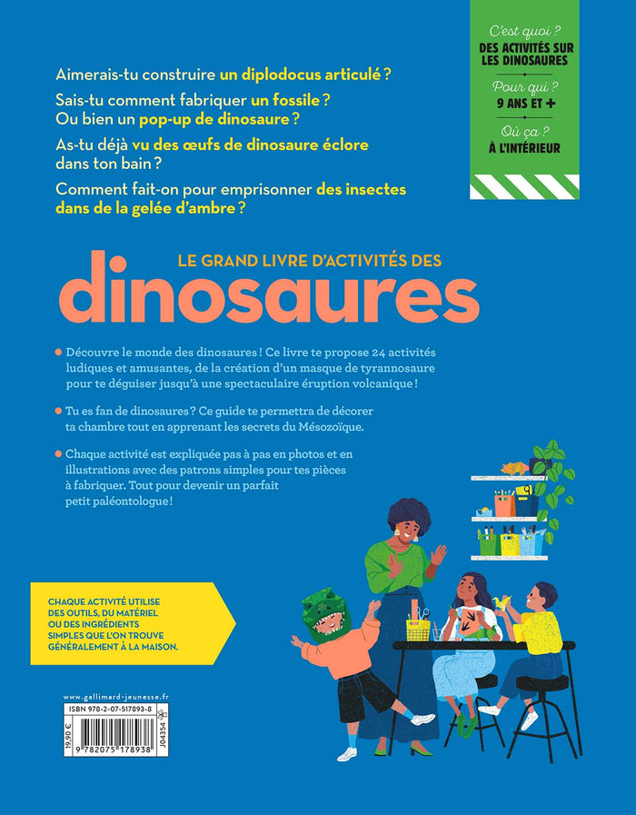 Le grand livre d'activités des dinosaures