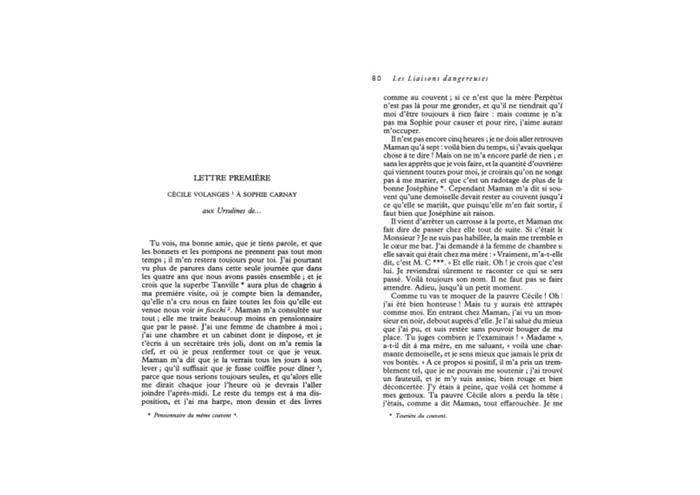 Les liaisons dangereuses