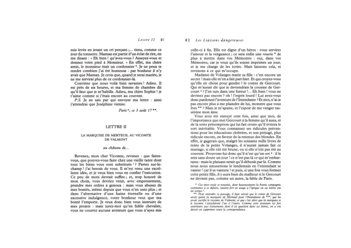 Les liaisons dangereuses
