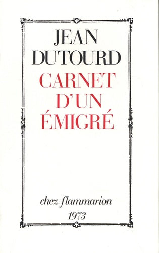 Carnet d'un émigré